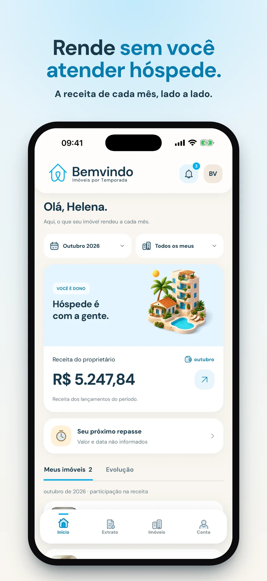 Rende sem você atender hóspede